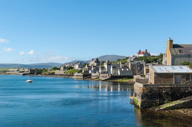 Old fishing houses by the sea, Stromness, Mainland, Orkney Islands, Scotland, United Kingdom