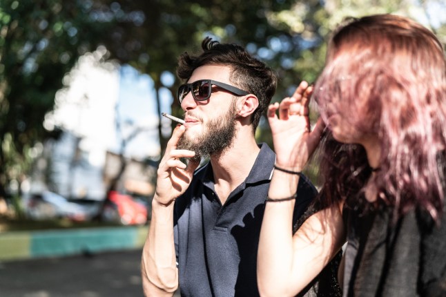 Young Couple Having Fun at Park
