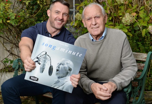 Pictures by Howard Walker. 07970 809718.FAO Lotte Roberts. Picture Desk.Pictures show Simon McDermott from Blackburn with his father Ted.Ted who is 80 suffers with Alzheimers, and this condition is helped when he sings.Also in some of the pictures is Ted's wife LindaSee words by Kate Mansey.